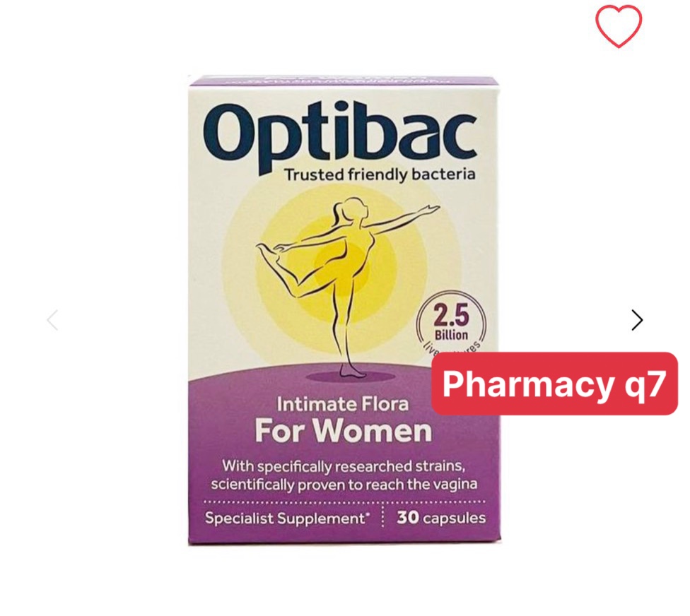 Men vi sinh Optibac tím Optibac Probiotics For Women, UK Anh Quốc 30v