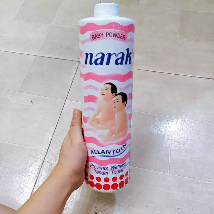 Phấn rôm thơm dịu nhẹ Narak 380g (rôm sẩy trẻ em cả người lớn ) Thái Lan