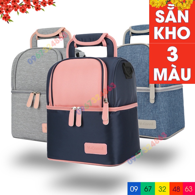 BALO VCOOL CAO CẤP Balo bỉm sữa giữ nhiệt bảo quản sữa mẹ bền đẹp