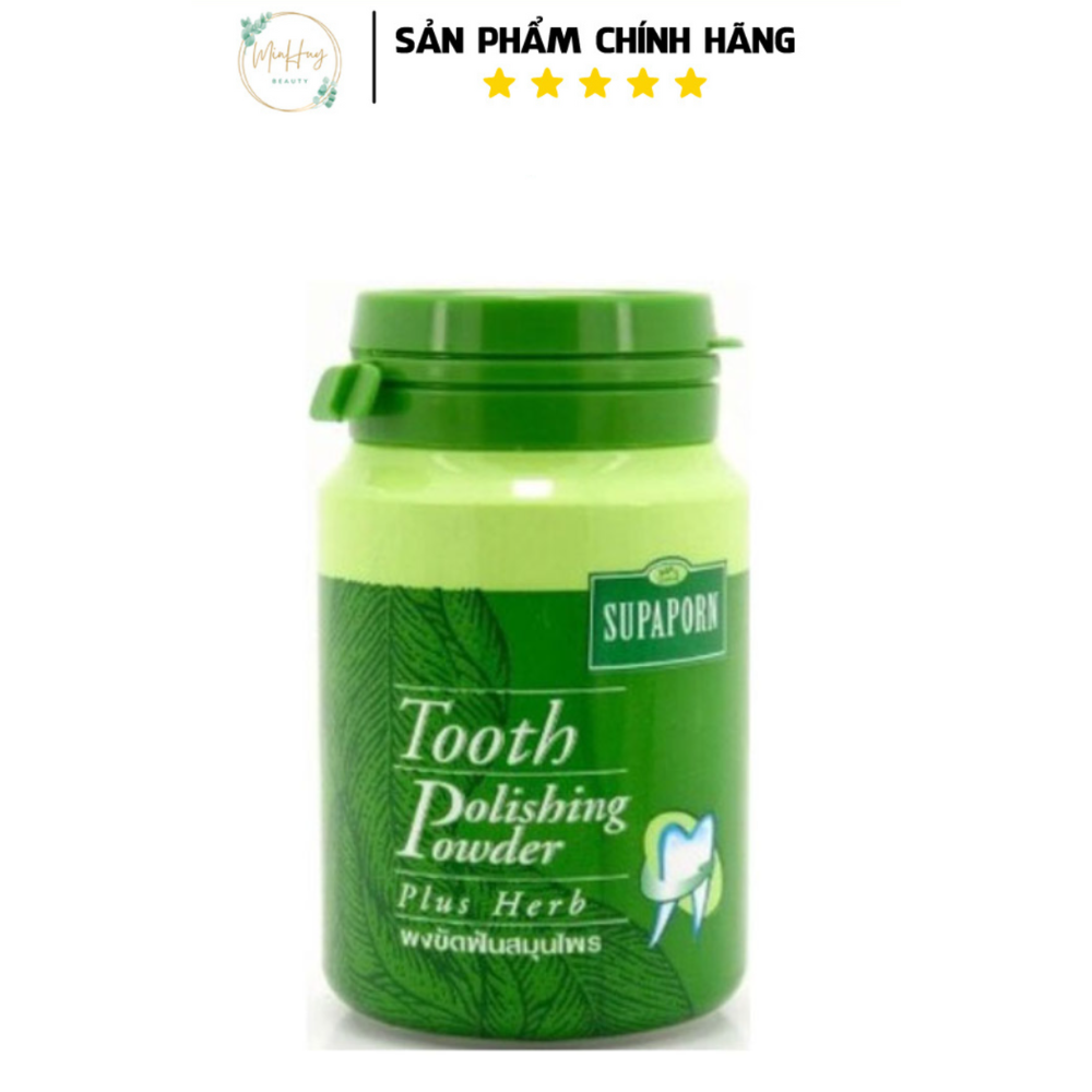 Bột Tẩy Trắng Răng Thái Lan Supaporn Tooth Polishing Powder Plus Herbs 90g
