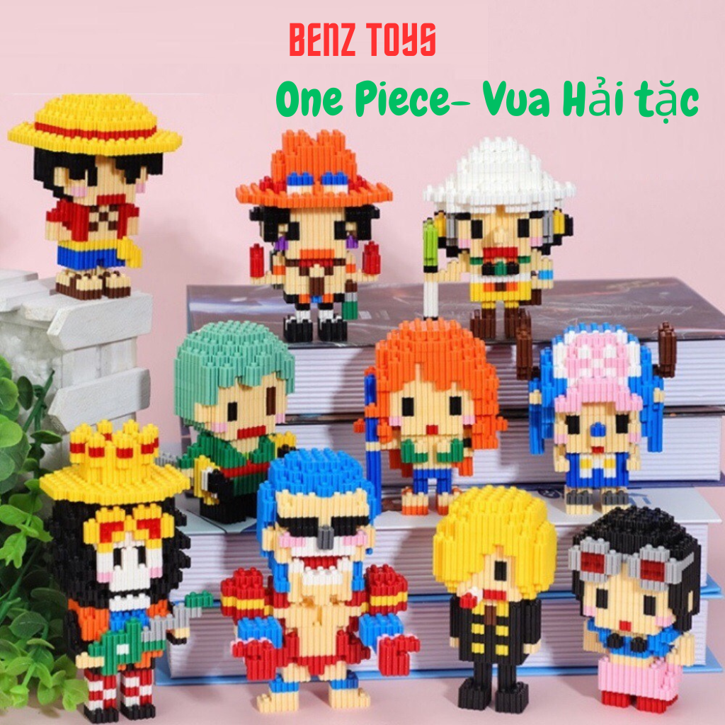 Mô hình lắp ráp one piece vua hải tặc, đồ chơi lắp ráp đảo hải tặc 3d nami, chopper luffy zoro robin ace sanji