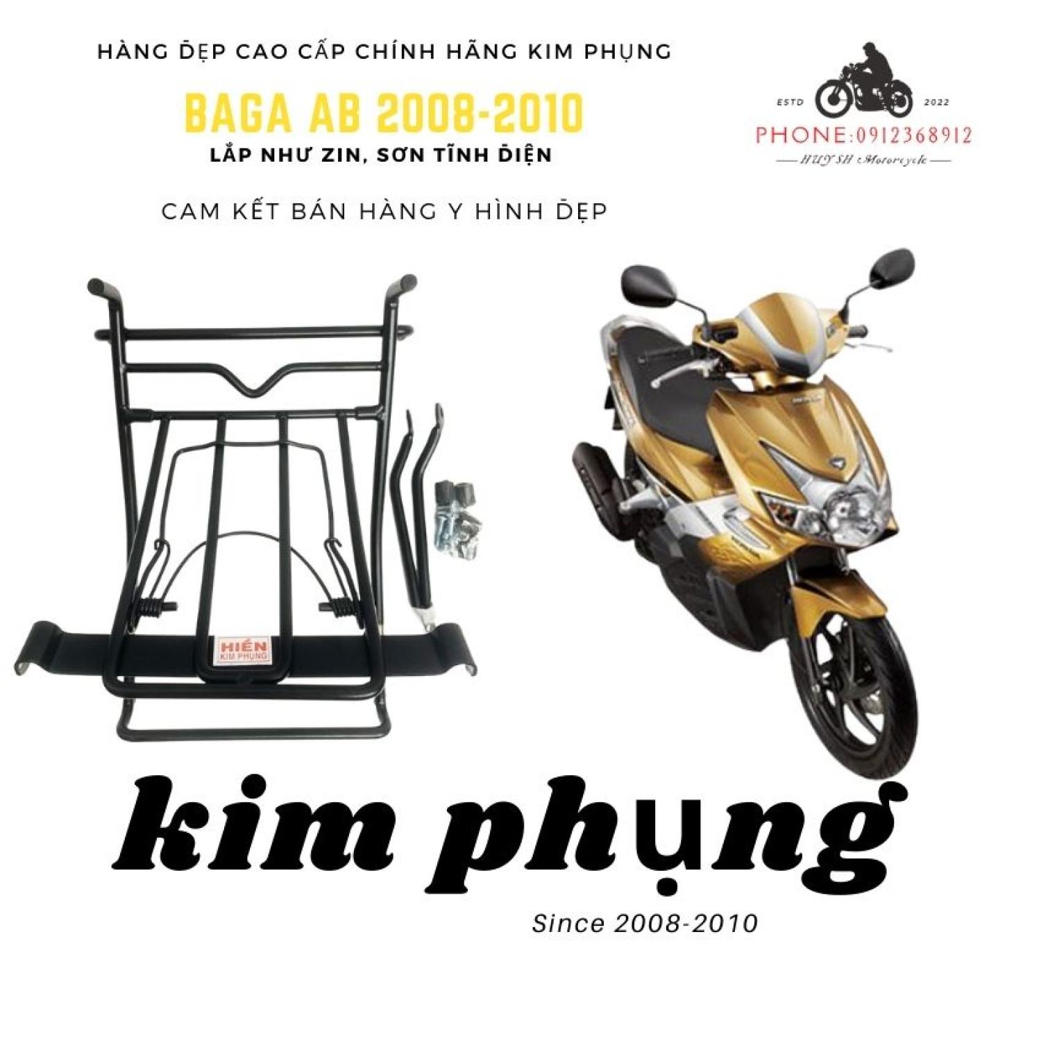 Baga xe ab 2010 kim phụng chính hãng, baga airblade , baga ab 2008, baga ab 2009, gác baga ab