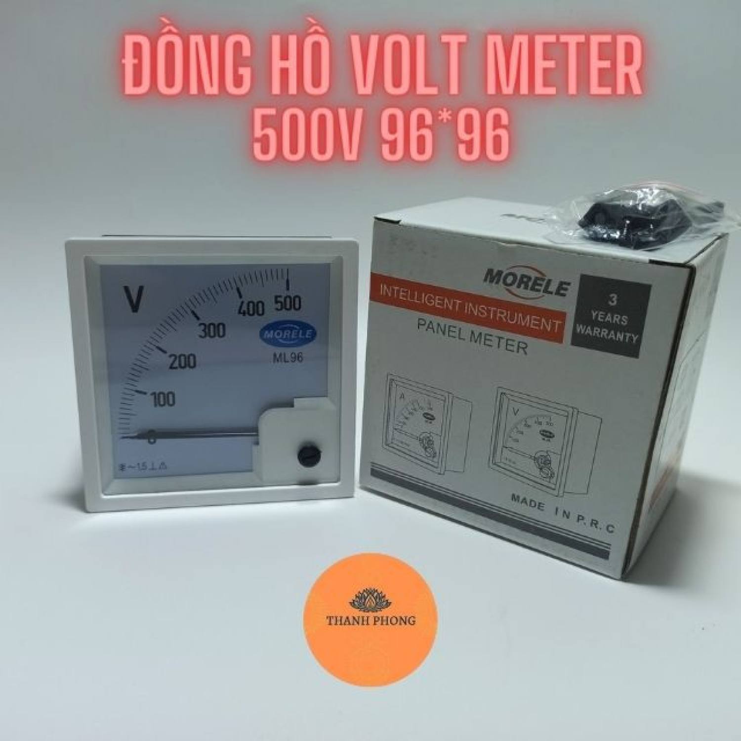 Đồng hồ vôn 500v 96*96 đồng hồ tủ điện hàng loại tốt