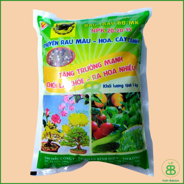 Phân bón hỗn hợp đầu trâu npk 20-20-15