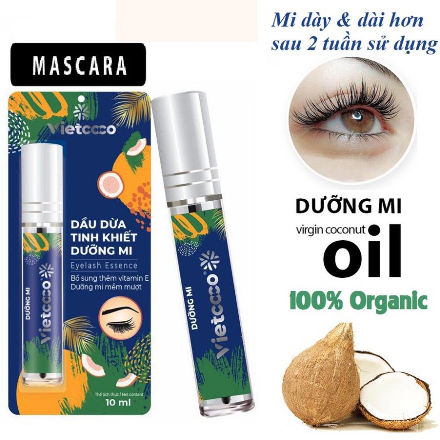 Dầu dừa nguyên chất dưỡng mi vietcoco 10ml