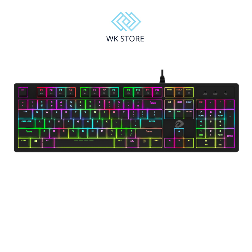 Bàn phím cơ gaming dareu ek1280 v2 led rgb mới