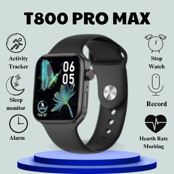 Đồng hồ thông minh đeo tay SmartWatch T800 Pro Max Chống Thấm Nước Hỗ Trợ Theo Dõi Nhip Tim Kết Nối Bluetooth Nghe Gọi Nhận Thông Báo