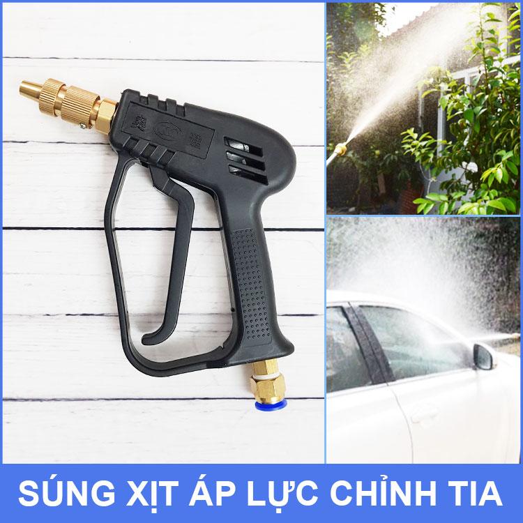Vòi xịt rửa áp lực chỉnh tia