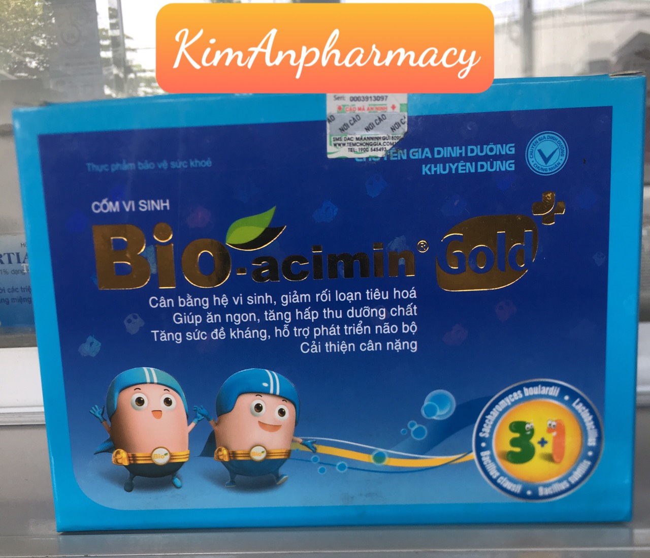 Cốm vi sinh bio-acimin gold meliphar 30 gói