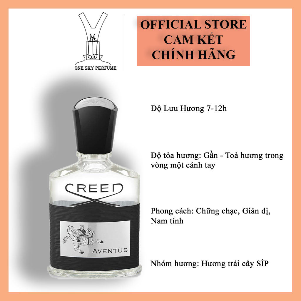 Nước hoa nam Creed Aventus EDP chính hãng Ông hoàng của giới nước hoa, hương nước hoa thể hiện mọi phẩm chất hút hồn của cánh đàn ông