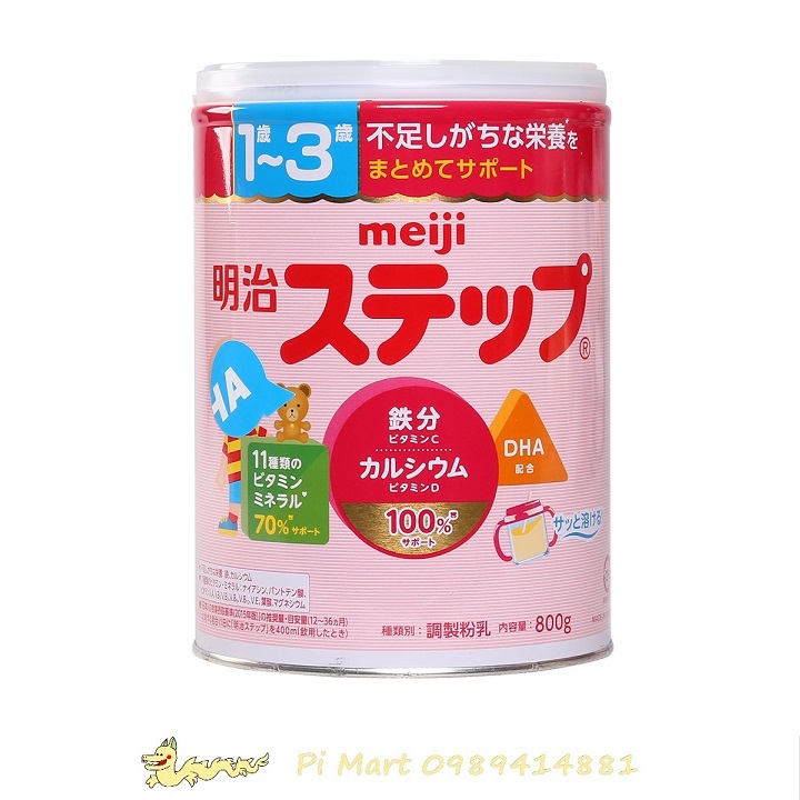 Sữa Meiji số 9 nội địa Nhật dành cho bé 1 đến 3 tuổi hộp 800g