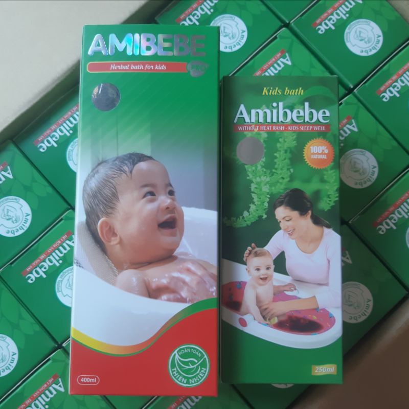 Nước tắm thảo dược cho trẻ sơ sinh và trẻ nhỏ AMIBEBE