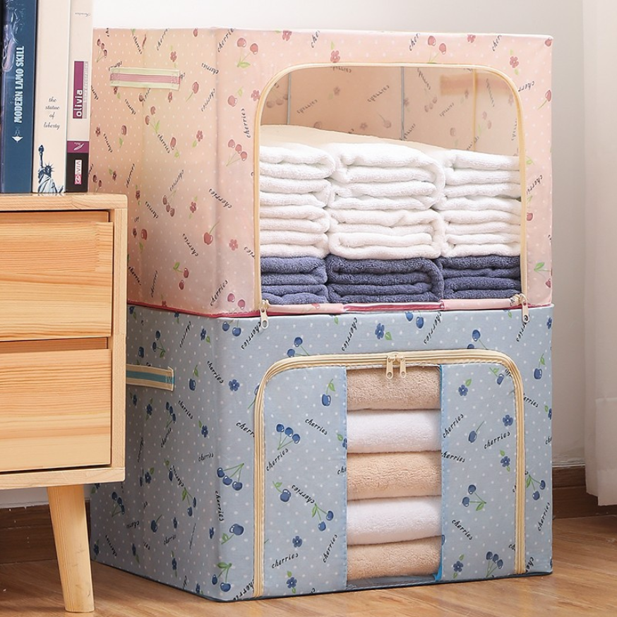 Hộp Vải Đựng Quần Áo Vải Khung thép thùng đựng quần áo đồ lót đồ chơi hộp đa năng Kích Thước Lớn HL022 - Túi Đựng Quần Áo Màn Chăn Ga Gối Khung Thép cỡ to, Thùng Vải Đựng tháo lắp đơn giản Tiện Lợi