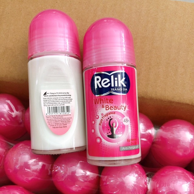 Lăn khử mùi trắng da relik chai 25ml