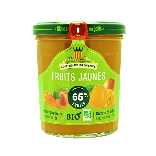 Mứt mơ, đào, xoài, cam hữu cơ Comtes de Provence 350g