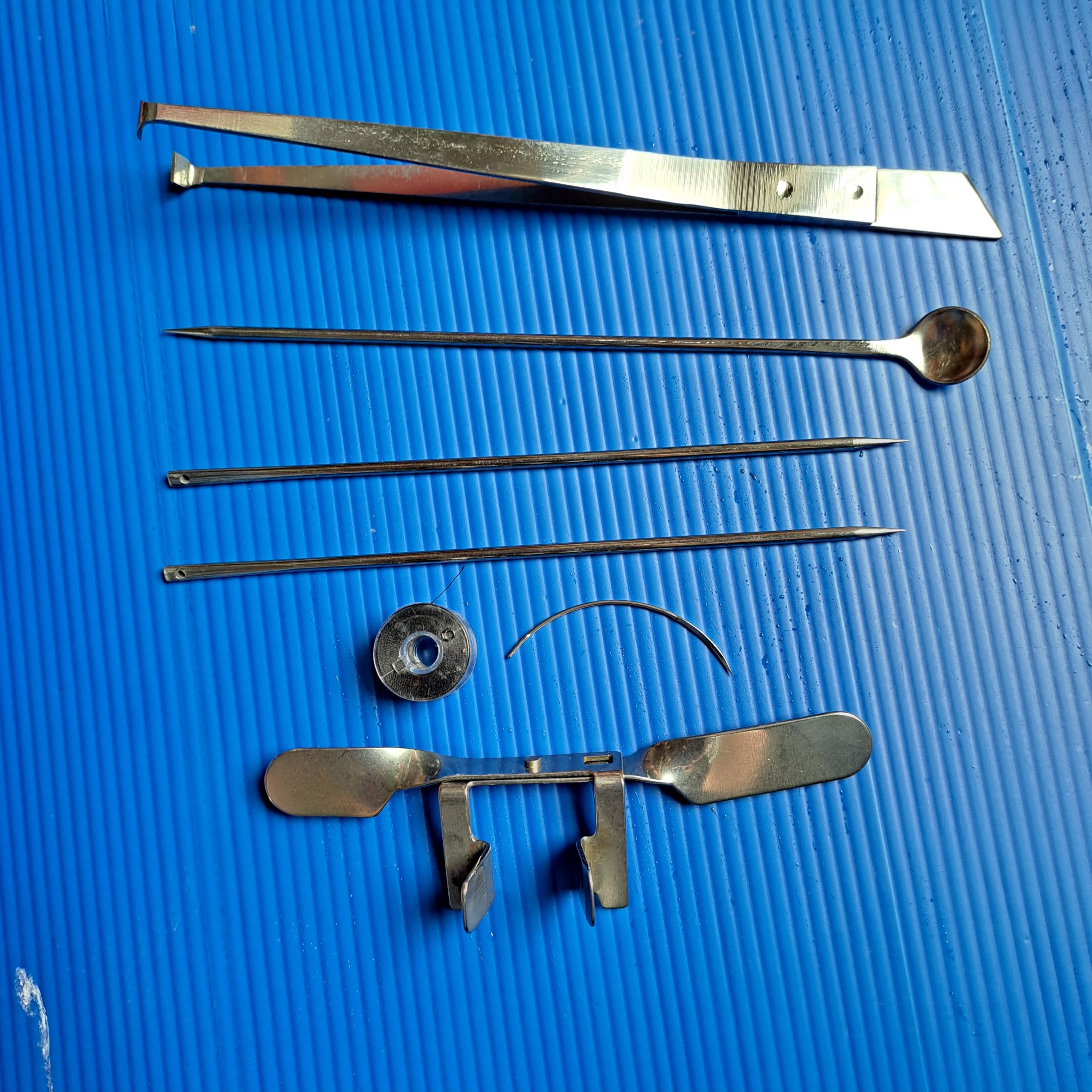 Dụng cụ thiến gà 7 món siêu sắc bàng thép không gỉ