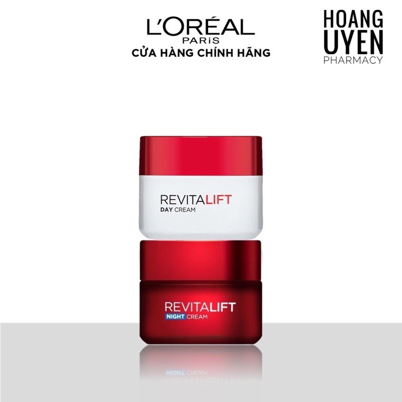 Kem dưỡng săn chắc da và chống lão hoá L'oreal Revitalift - Ngày 20ml + đêm 20ml