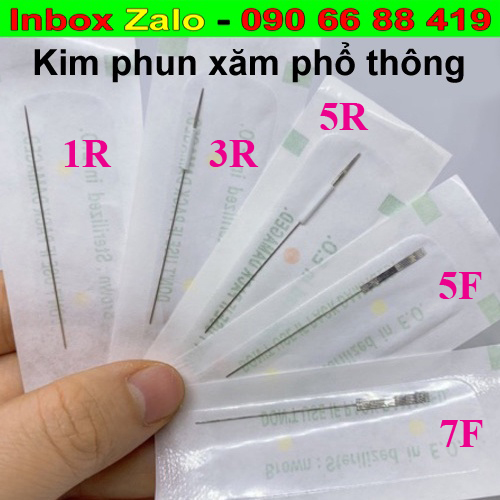 Kim phun xăm phổ thông 1-3-5-7 dành cho Máy phun xăm phổ thông, máy Rồng, máy Idm