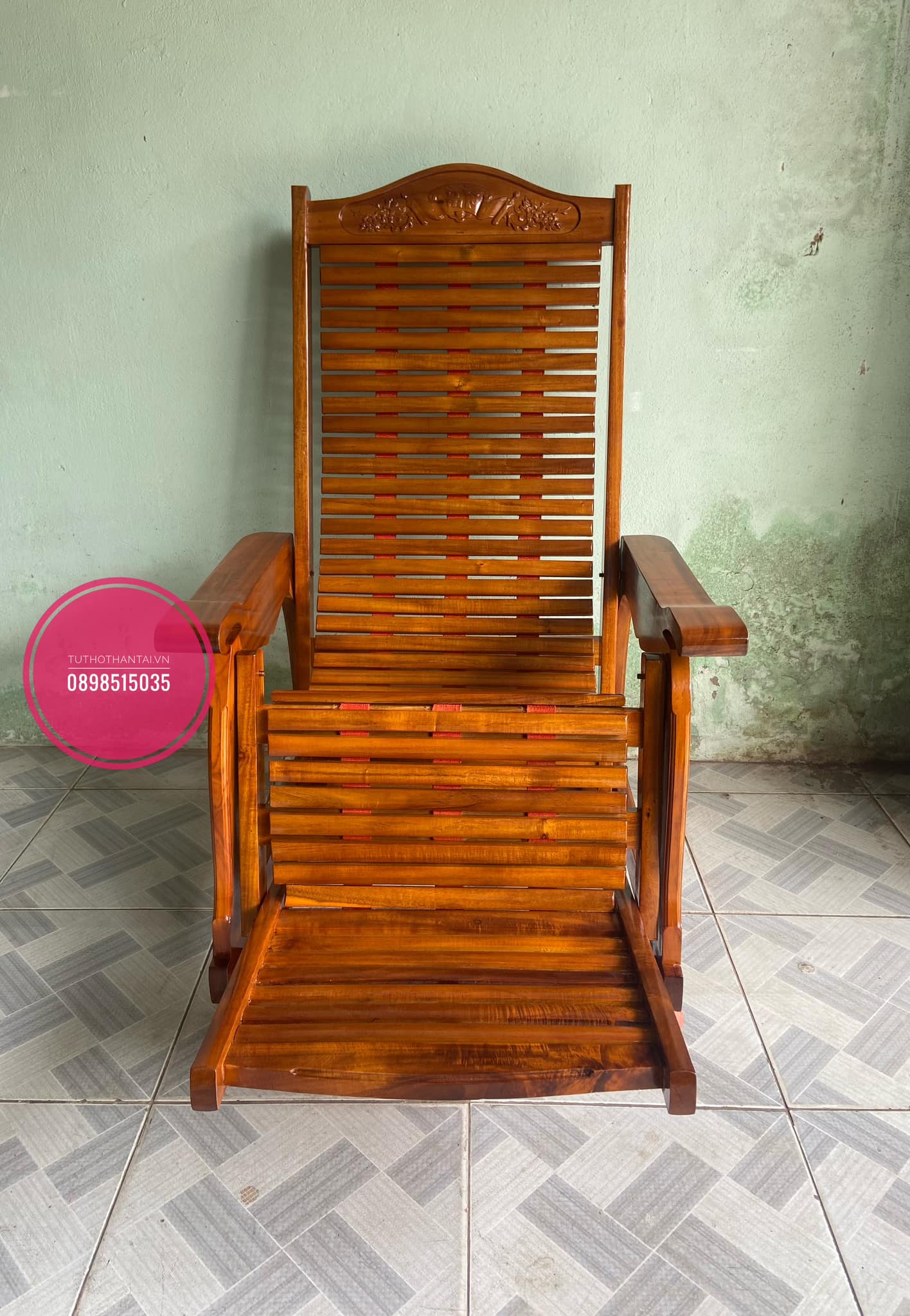 Ghế dây lười gỗ Tràm - Hàng loại đẹp