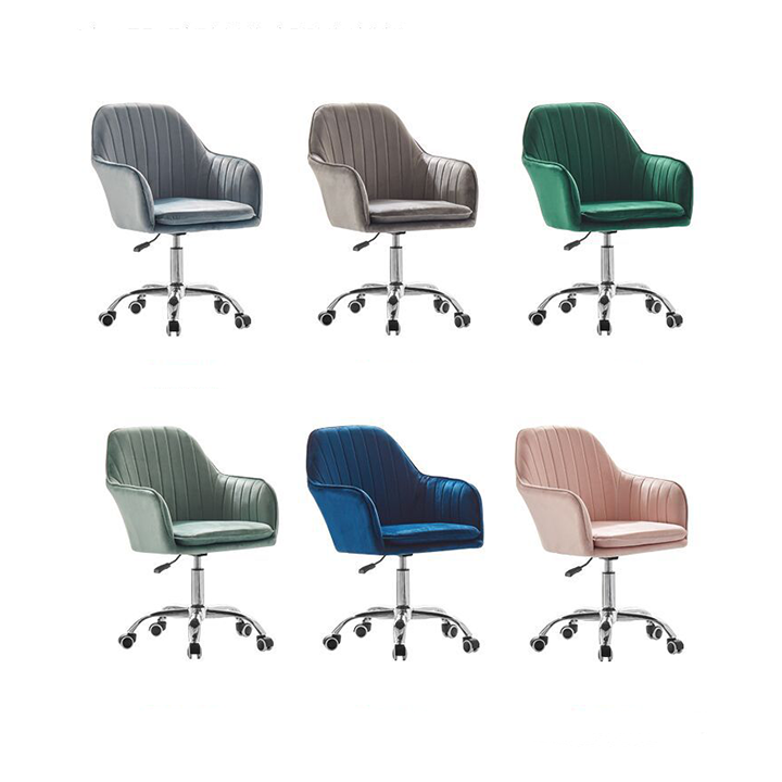 Ghế Ăn Đệm Nỉ Cao Cấp Chân Xoay Hiện Đại - Ghế Bàn Trang Điểm, Ghế Ngồi Làm Việc Chơi Game Decor Phòng Ngủ Đẹp