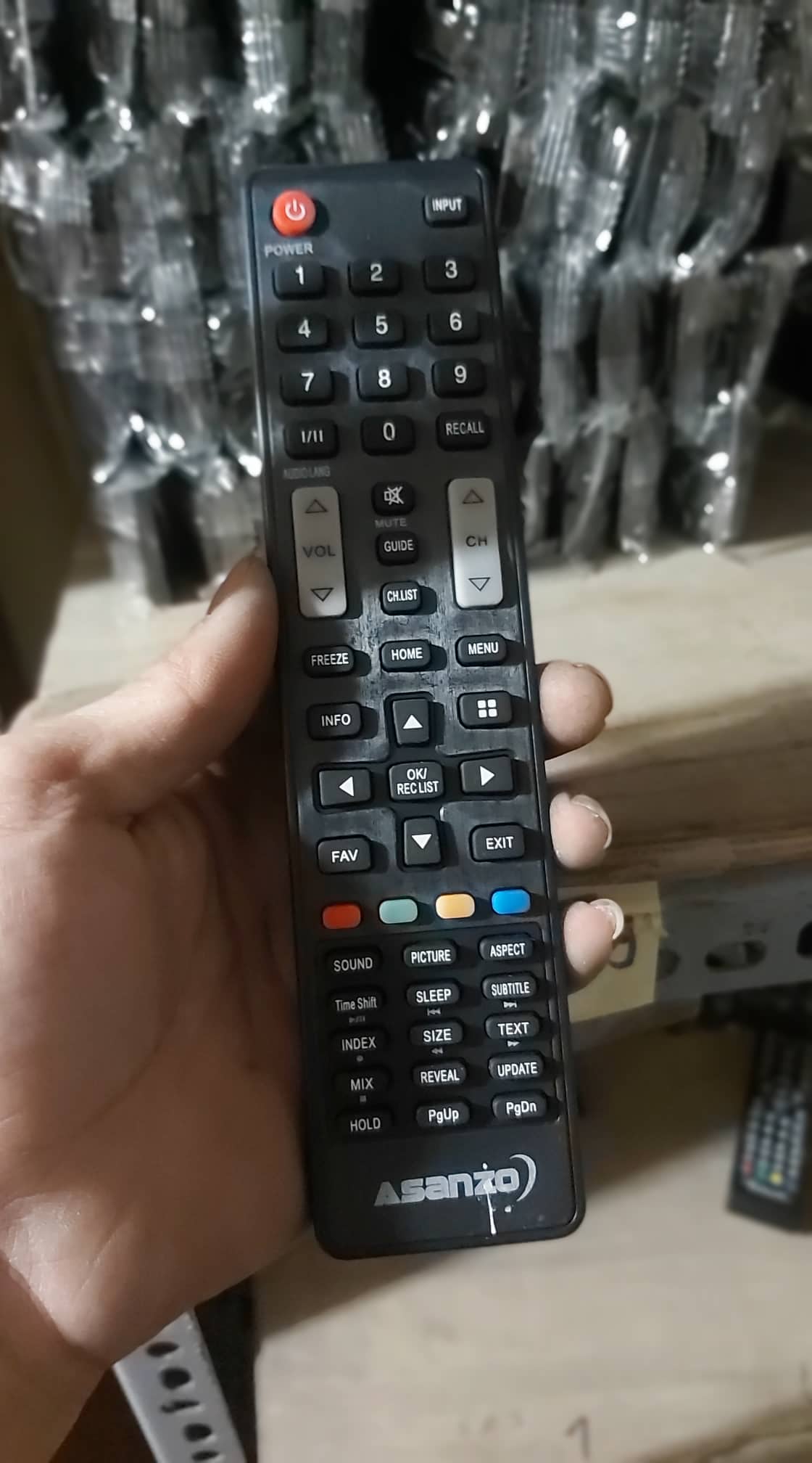 Điều khieerrnh ti vi asanzo ghi