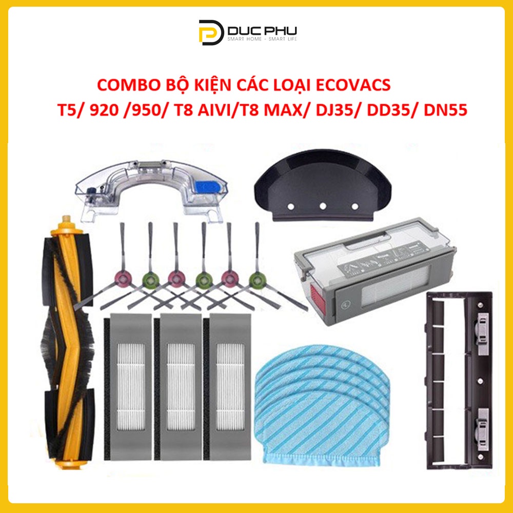 Phụ kiện thay thế robot hút bụi Ecovacs T8 aivi/ T8 Max/ T5 Hero/ DN55/ DE53
