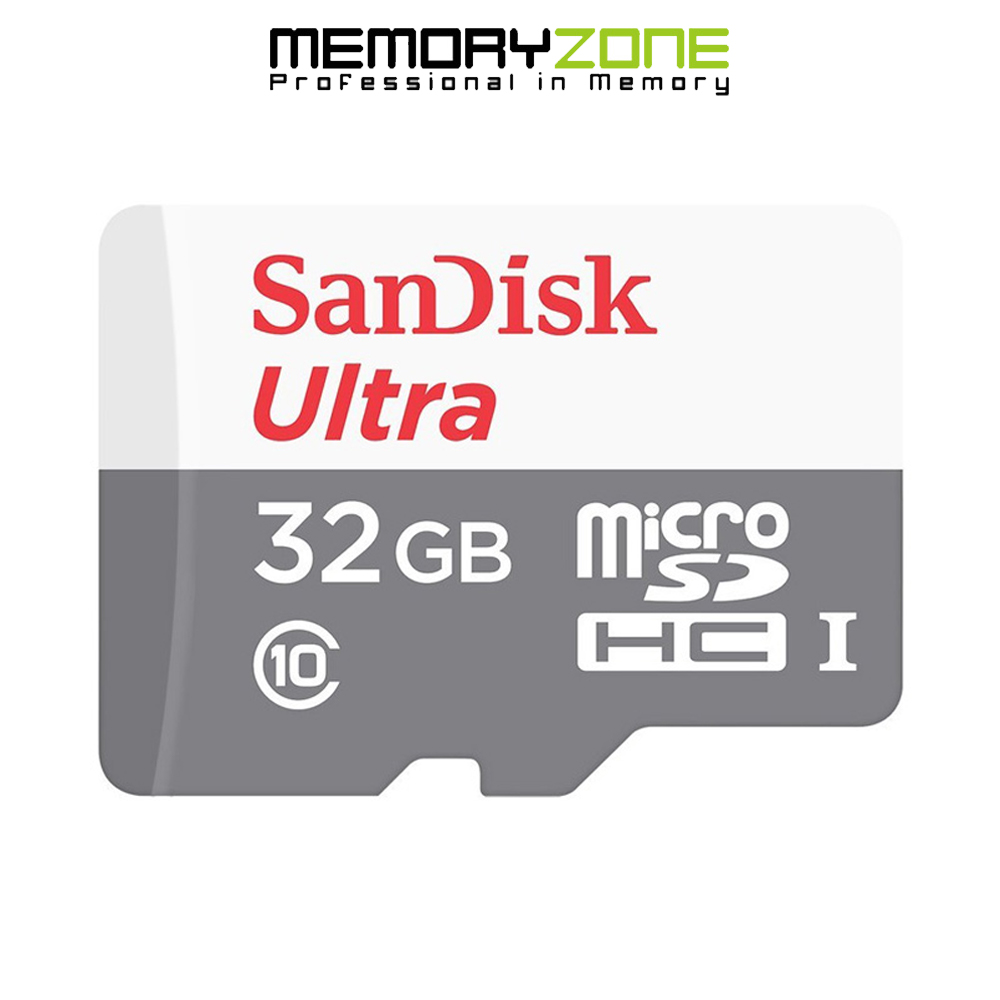 Thẻ nhớ microsdhc sandisk ultra 32gb 100mb/s 667x sdsqunr-032g-gn3mn