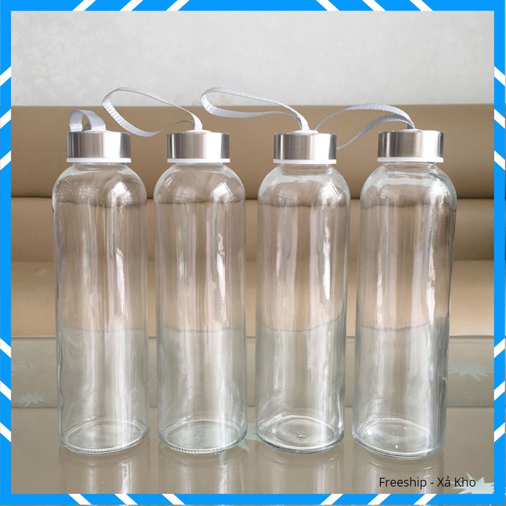 Xả Kho set 5 bình nước thủy tinh 500ml