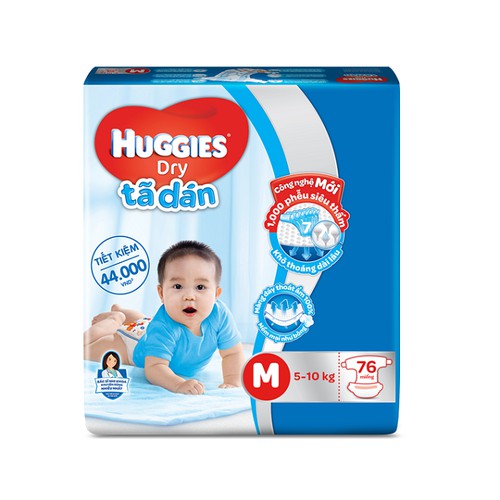 Tã dán huggies M76 miếng