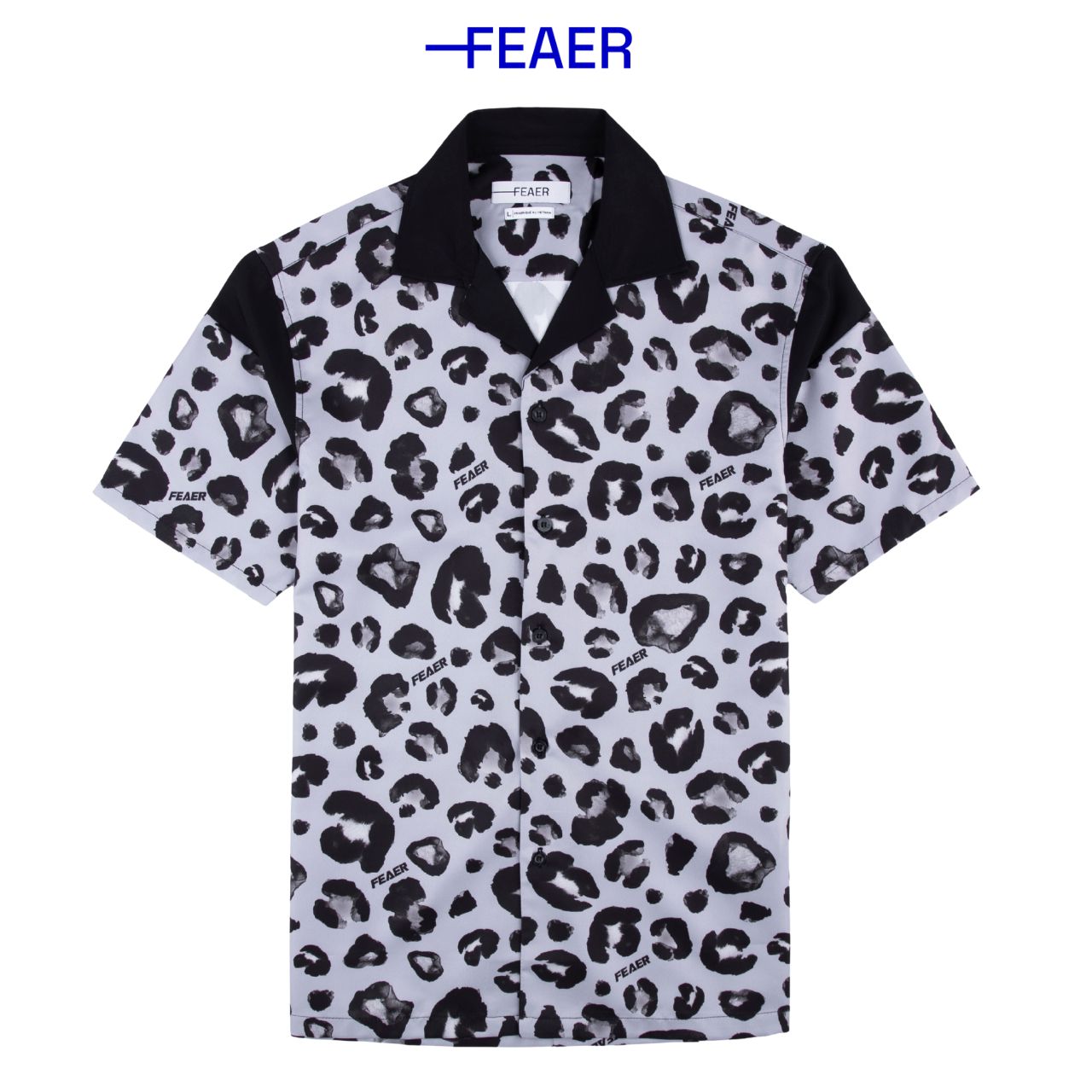 Áo sơ mi nam leopard vải lụa mềm mịn, thoáng mát, chuẩn form - feaer