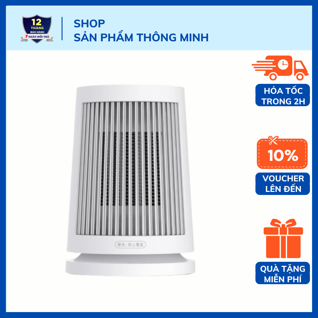 Máy sưởi - Quạt sưởi mini Xiaomi Mijia ZMNFJ01YM để bàn nhỏ gọn an toàn tích hợp nhiều tính năng