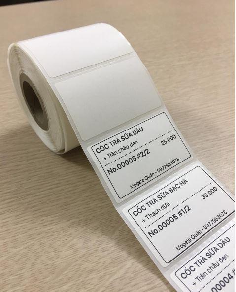 [HN]Giấy in tem trà sữa 50x30