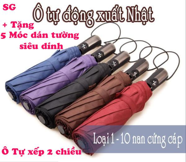 Ô che mưa loại tốt Ô dù che nắng Ô gấp Nhật Bản Ô che nắng cho bé Ô dù tự động 2 chiều 10 nan xuất Nhật cứng cáp chống thấm nước mưa chống tia UV. Bảo hành 1 đổi 1 Tmark