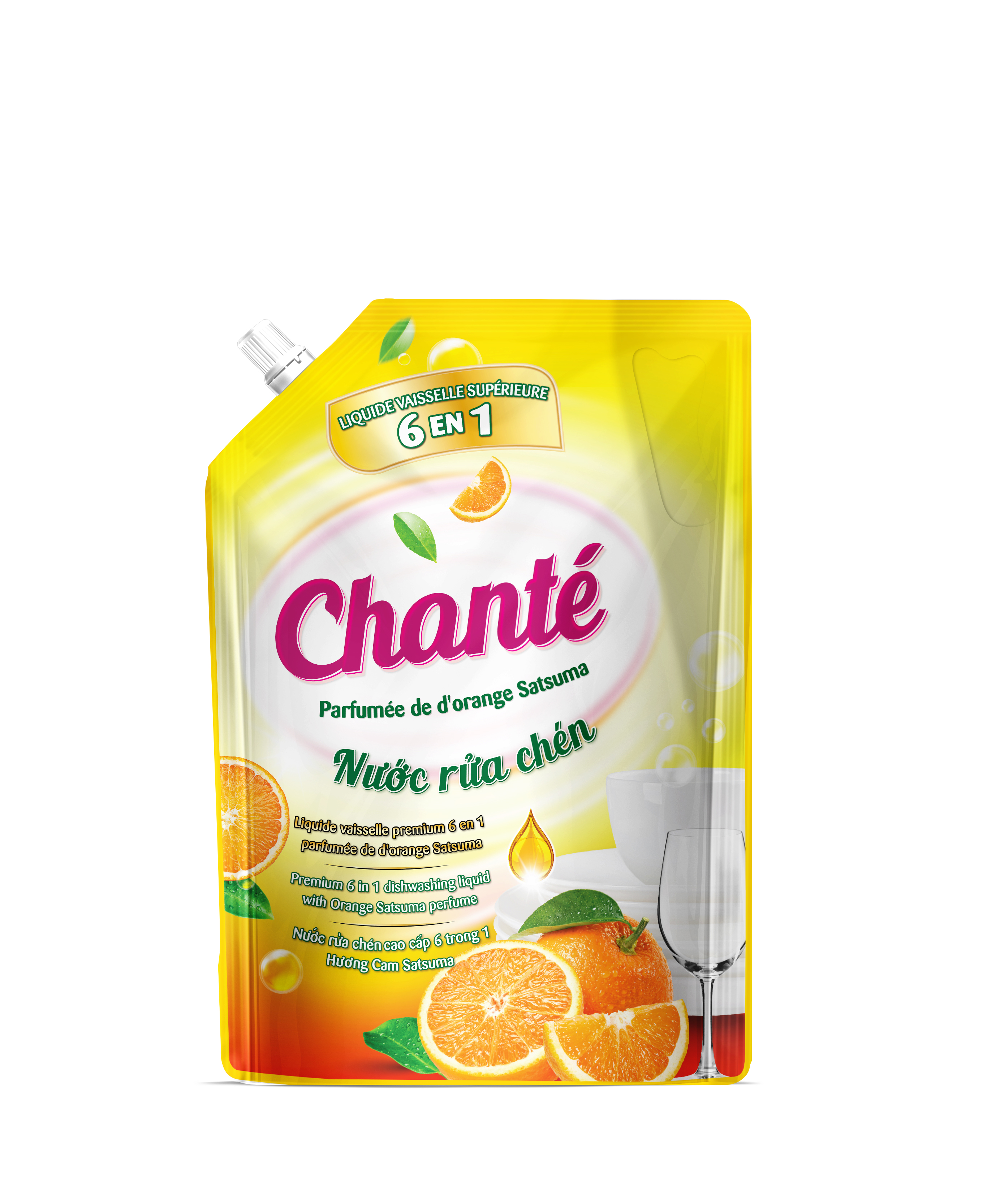 [Hàng Tặng Không Bán] Nước rửa chén Chante hương cam Satsuma 3.2kg