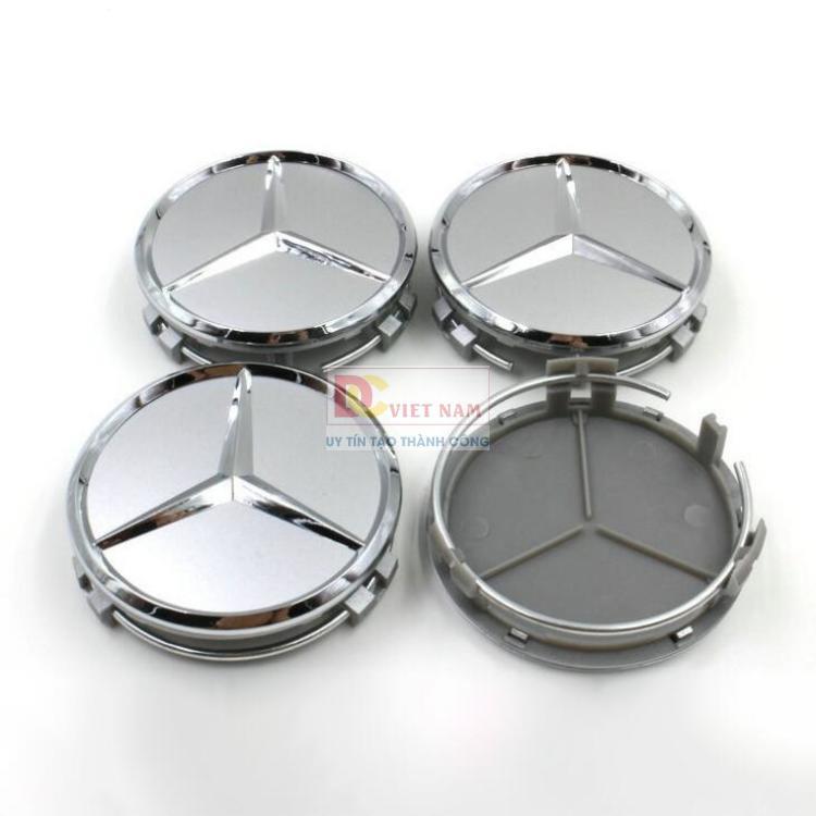 Logo chụp mâm bánh xe ô tô Mercedes Benz BENZ75