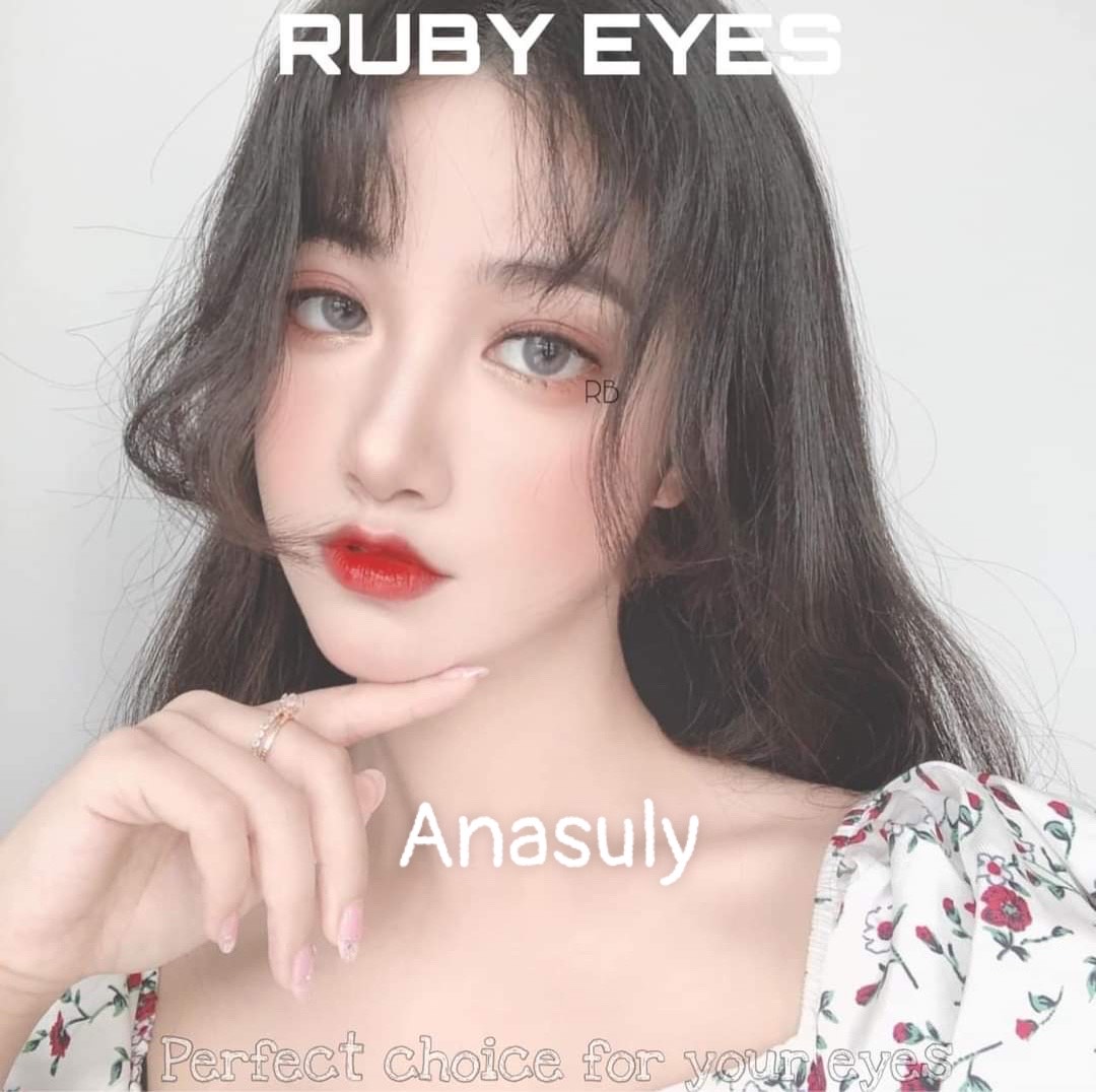 Lens -  Kính áp tròng xám tây (sử dụng 12 tháng) tặng kèm khay - ANASULY (khách được chọn mẫu và độ cận nhé!)