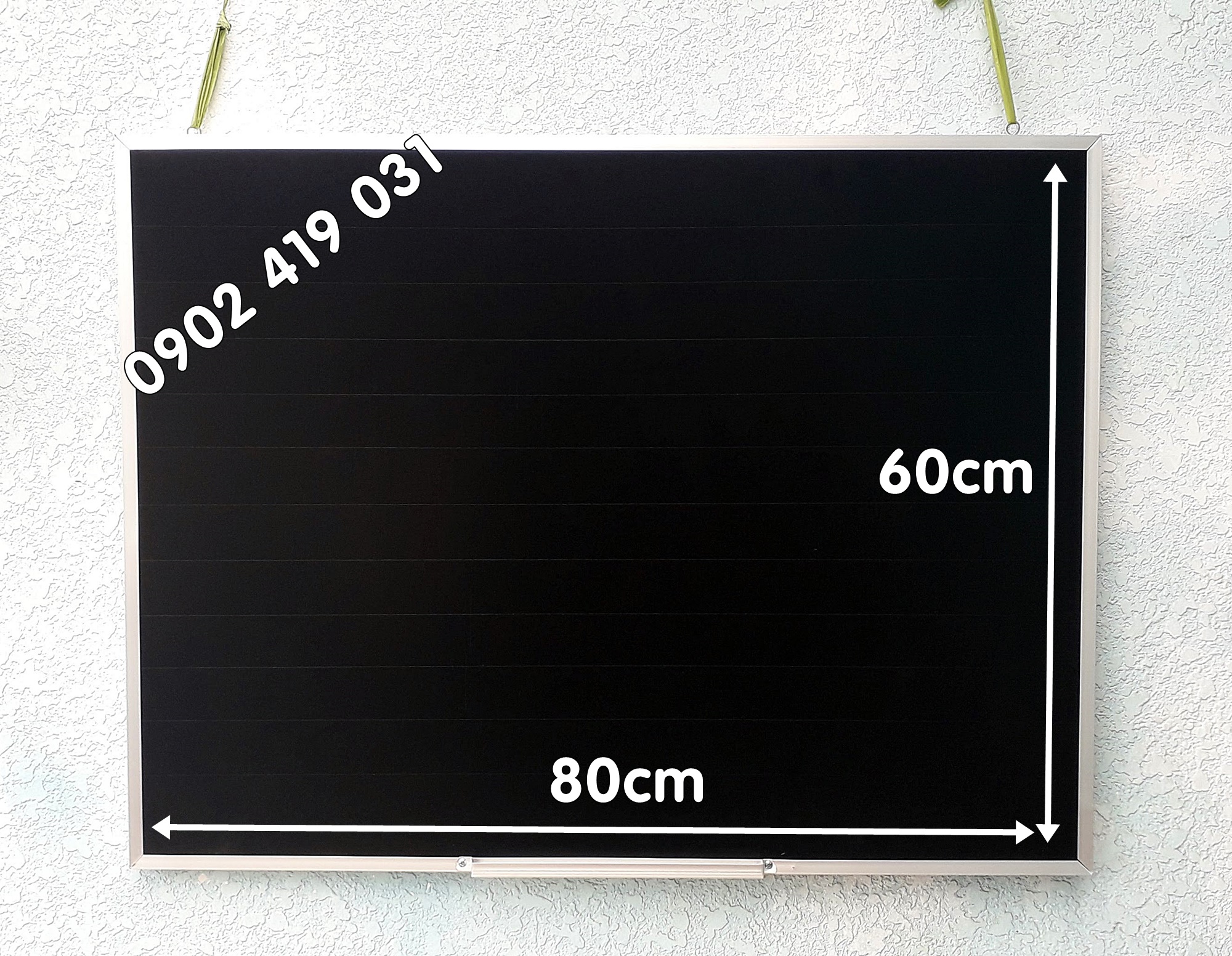 Bảng đen viết phấn size 60 x 80cm