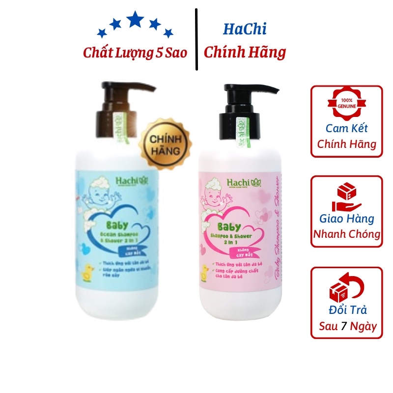 HACHI BABY 2IN1 - SỮA TẮM GỘI TOÀN THÂN CHO BÉ - CHAI MỚI 350ML giúp ngăn ngừa và giảm thiểu một số chứng bệnh về da fr