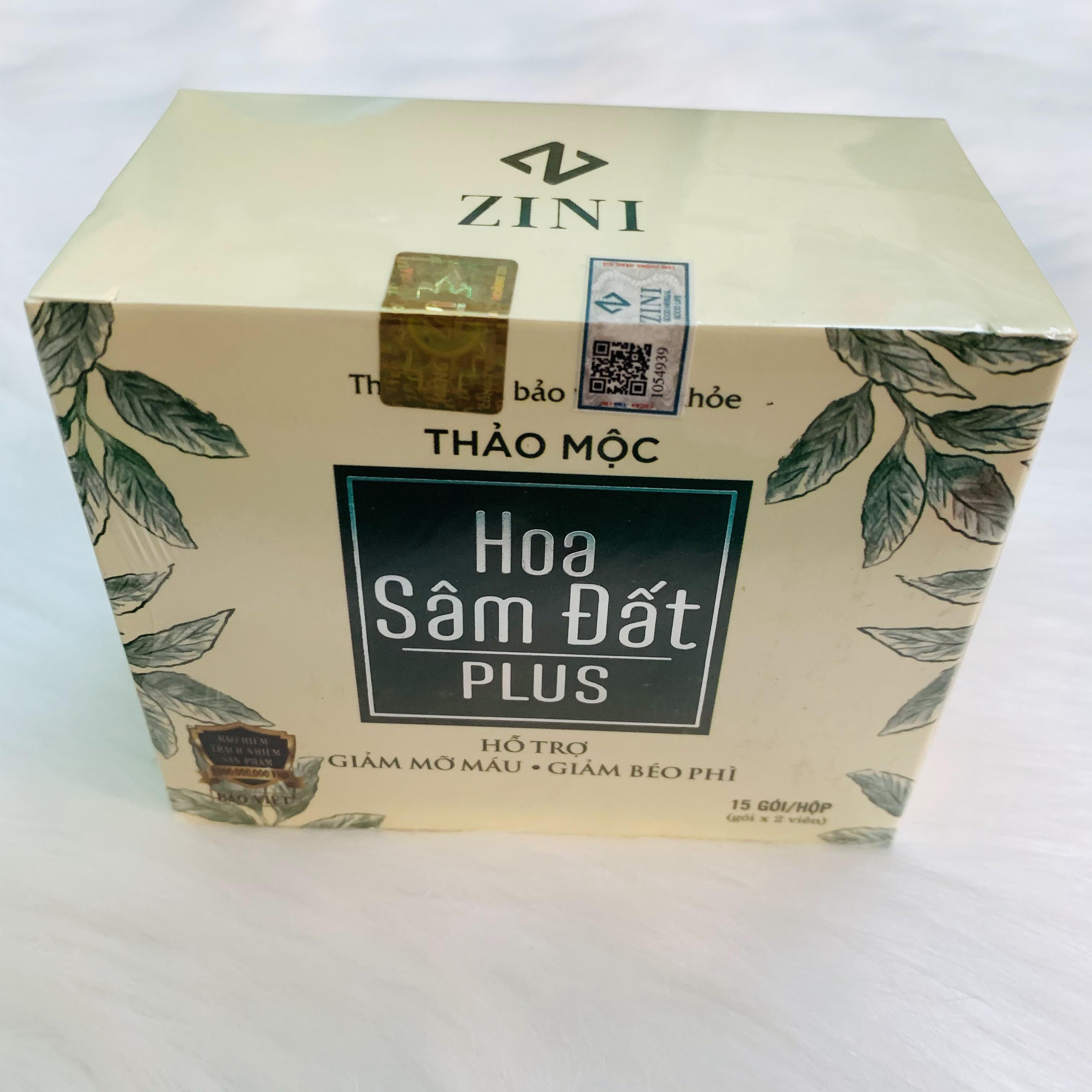 (Dạng Viên)Trà Giảm Cân Hoa Sâm Đất Zn  Plus  (15 Gói x 02 viên)