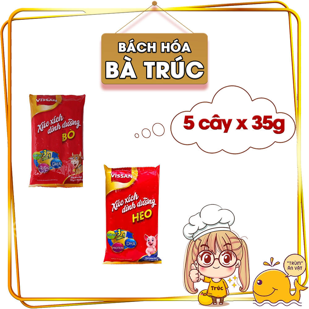 Xúc xích tiệt trùng Vissan heo 175g