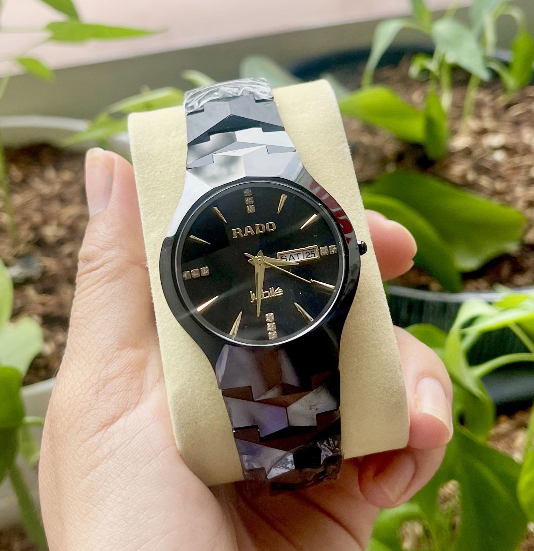 [FREESHIP+QUÀ KHỦNG] Đồng hồ nam RA43 NAMD mẫu mới màu đen, dây đá ceramic nguyên khối, mặt kính saphire, bảo hành 12 tháng