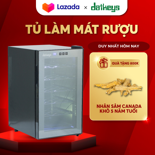 Tủ bảo quản làm mát ruou datkeys chứa 18 chai vang - model jc-48sbpfw