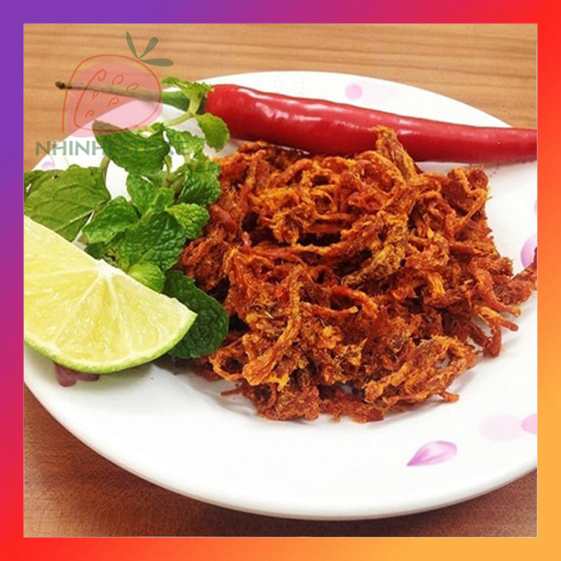 Bò Khô Sợi Ngắn Lon 300g - Ăn Vặt Miễn Chê - Trái Cây Sấy Nhi Nhi Store