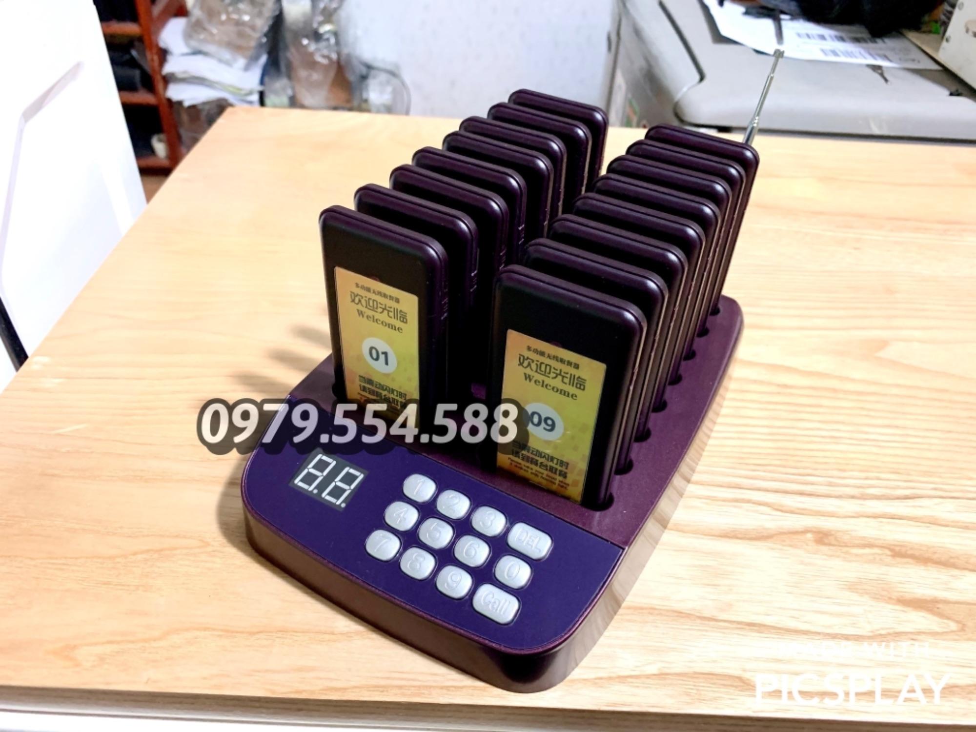 Bộ thẻ rung 16 thẻ gọi khách - Thiết bị tự phục vụ