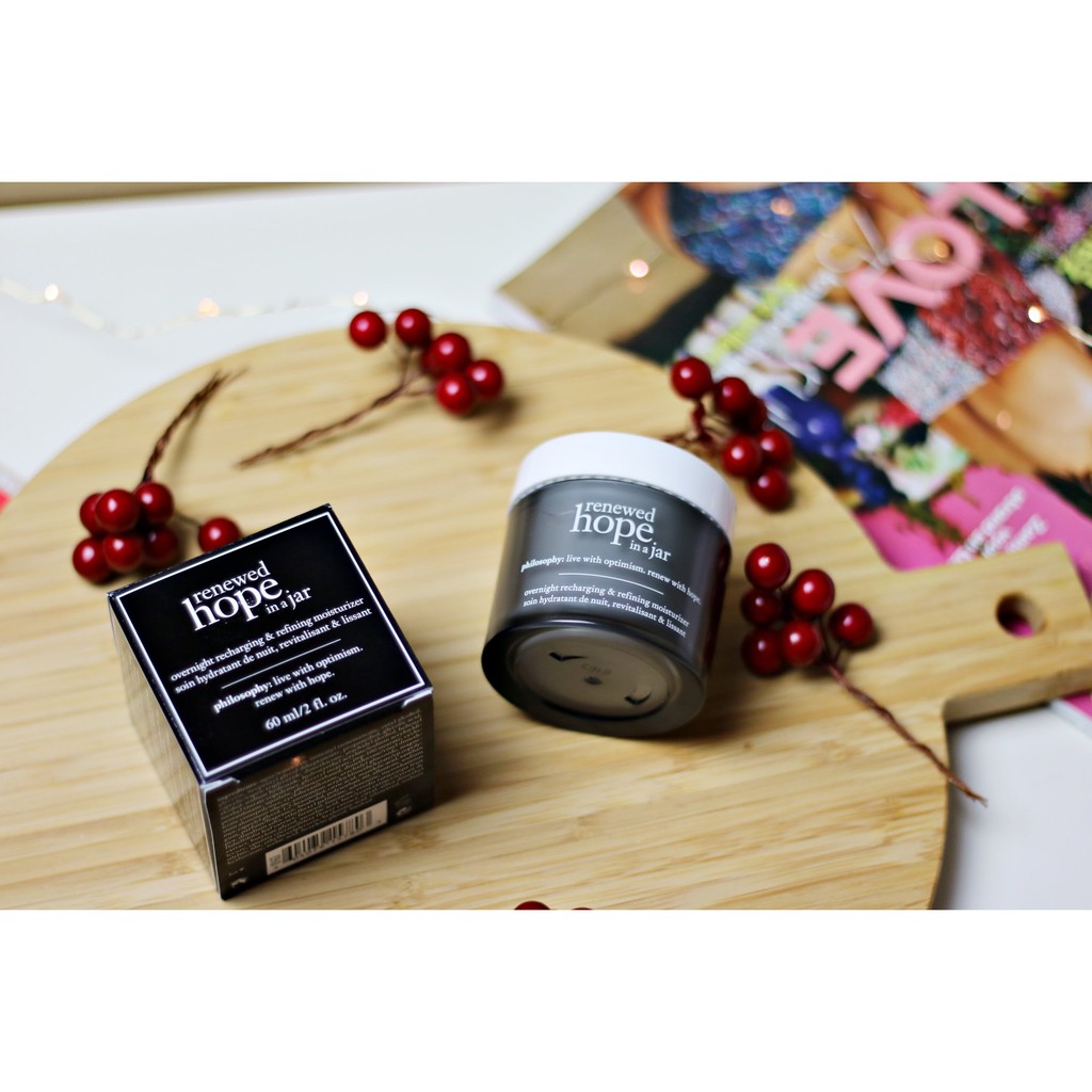 Kem dưỡng Philosophy Renewed Hope in a Jar Overnight Recharging & Refining Moisturize