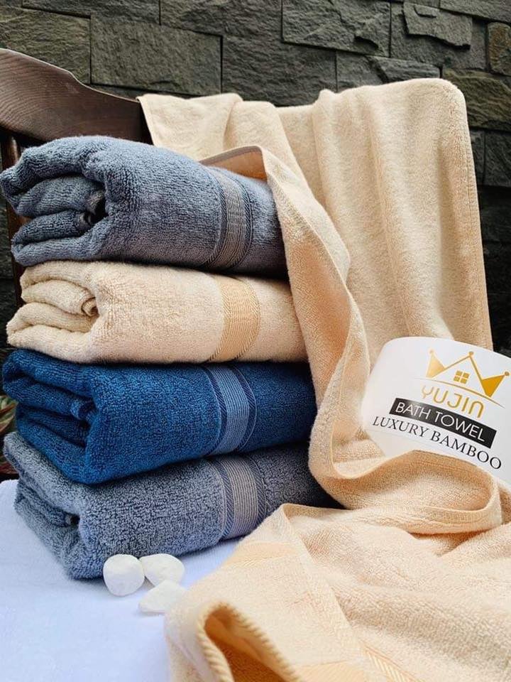 [Combo 5 khăn tắm] Khăn tắm cao cấp khổ lớn,nguyên liệu sợi tre tự nhiên, mặt bông mềm mịn, thấm hút tốt, không phai màu