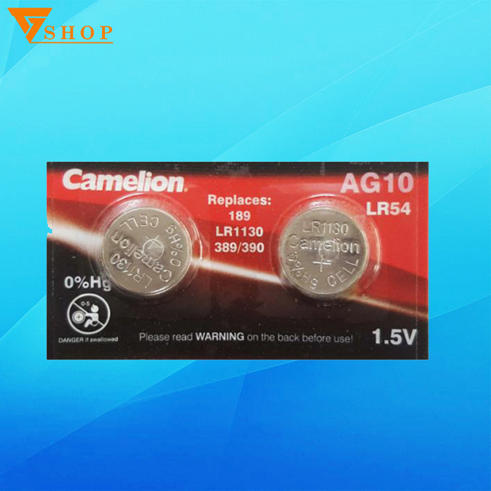 Combo 2 viên pin AG10 Camelion Alkaline 1.5V chính hãng