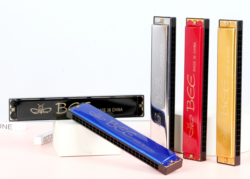 Easttop Harmonica 24 LỖ BEE Harmonica Nhôm Sậy Tấm Sẵn Sàng Chuyên Nghiệp Miệng Organ Với Trường Hợp Món Quà Tốt Nhất Cho Người Chơi Chuyên Nghiệp Người Mới Bắt Đầu Học Sinh Trẻ Em Trẻ Em Món Quà Sinh Nhật