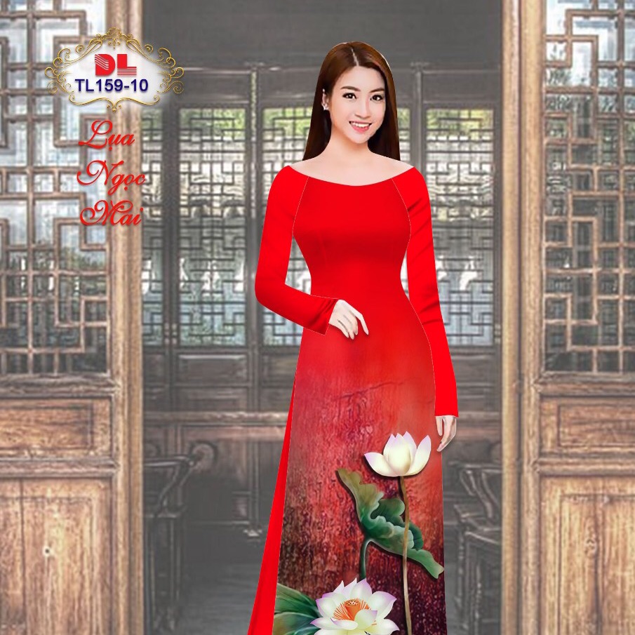 Ao dai 2024 hoa sen