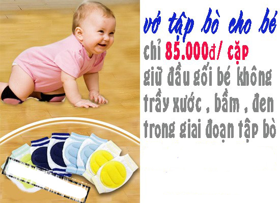 [FREESHIP] COMBO 2 CẶP LÓT BẢO VỆ ĐẦU GỐI CHO BÉ TẬP BÒ